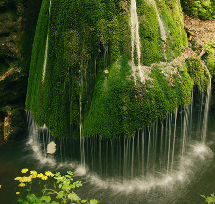 罗马尼亚的独特的瀑布