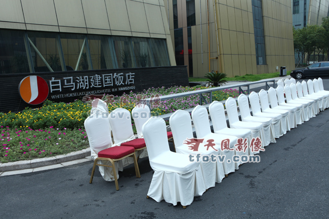 杭州白马湖建国饭店合影集体照摄影花絮