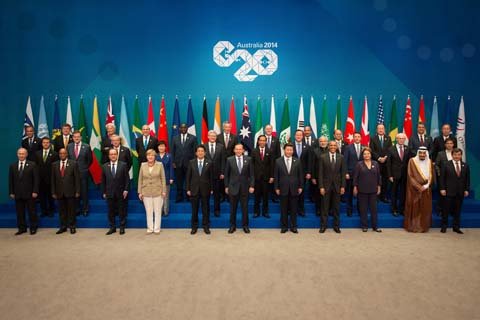 “G20峰会合影普京站最左边”不符合惯例